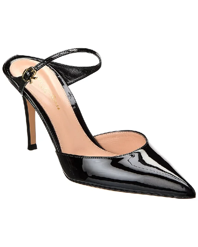 Sleek and Shiny Patent Pump Heels for a Polished Look--Gianvito Rossi 85 Patent Pump