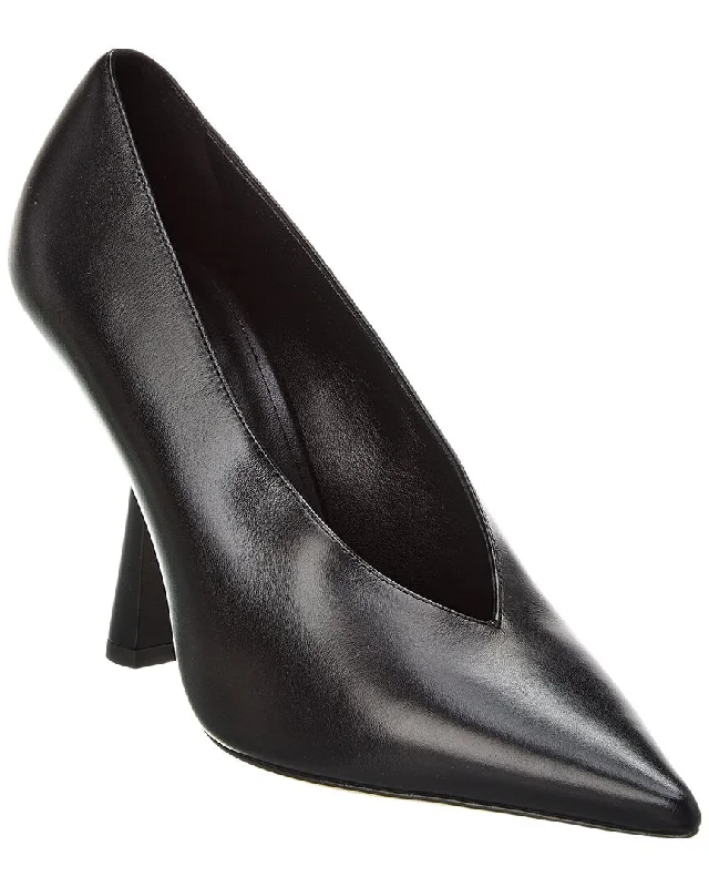 Jimmy Choo Maryanne 100 Leather Pump---Comfortable Leather Pumps for Office and Everyday Wear