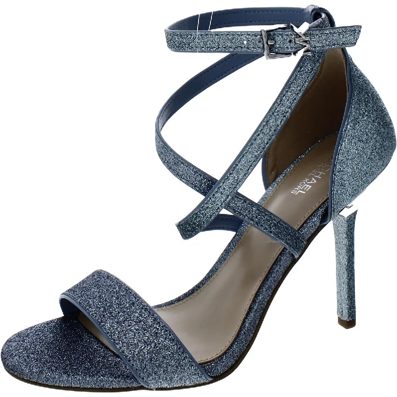 Astrid Womens Glitter Manmade Heels---Trendy Glitter Heels for a Glamorous Look