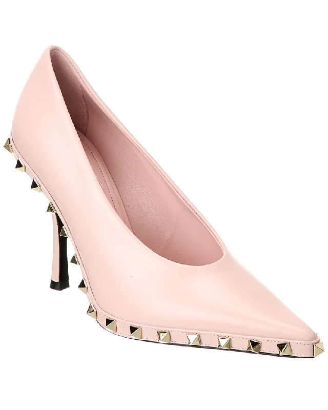 Valentino Rockstud 100 Leather Pump---Comfortable Leather Pumps for Office and Everyday Wear