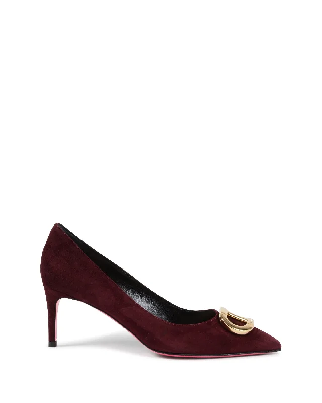 Affordable Suede Ankle Pumps for All-Day Wear--Boss Lady Suede Pump Bordeaux