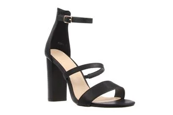 Versatile Heeled Sandals for Any Occasion---BUBBA 3 STRAPS BLOCK HEEL