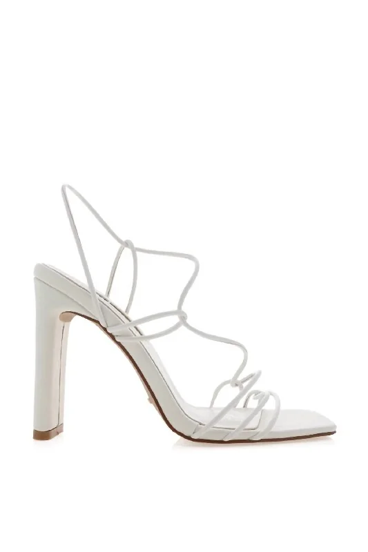 Trendy Chunky Heel Pumps for Casual Wear--Cadence Block Heel In White