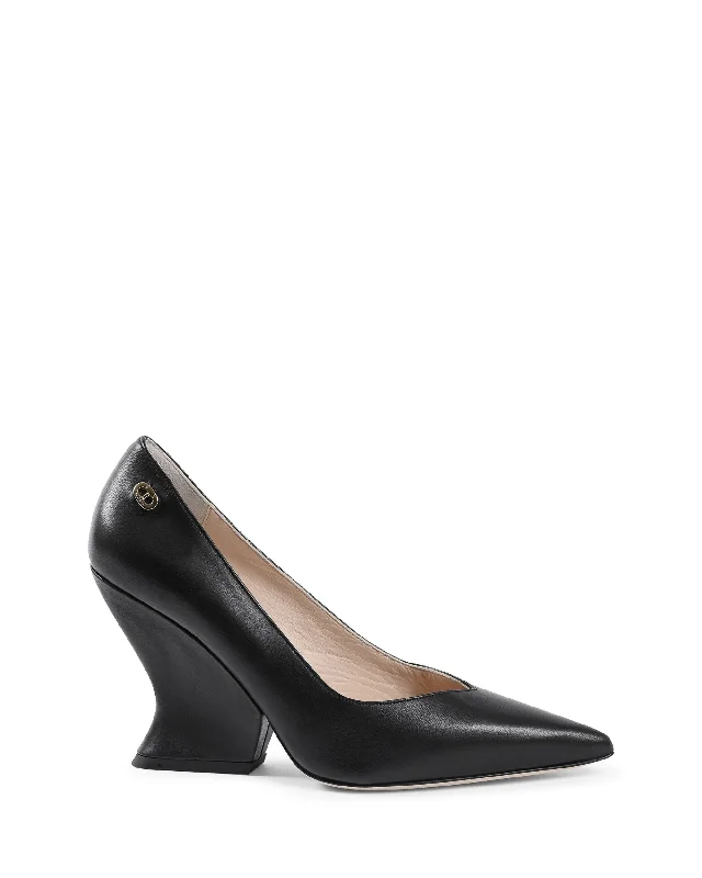 Stiletto Heel Pumps with Perfect Fit--Cady Pump - Black-Fashionable & Classic