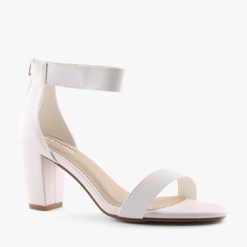 Versatile Heeled Sandals for Any Occasion---CAMEO WHITE