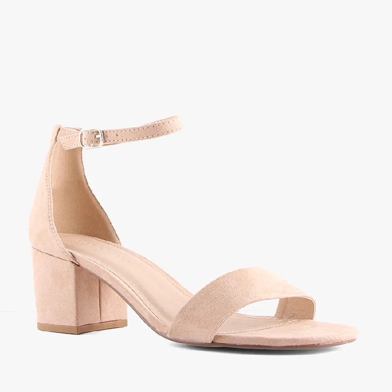 Affordable Suede Ankle Pumps for All-Day Wear--CAMITA NUDE SUEDE