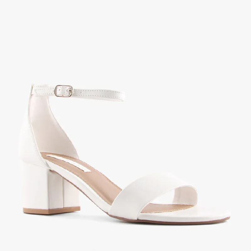 Versatile Heeled Sandals for Any Occasion---CAMITA WHITE