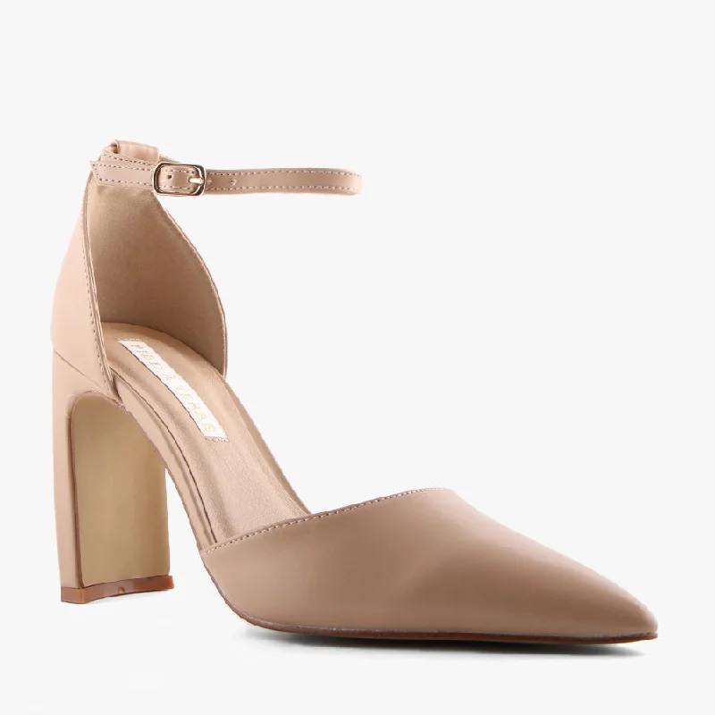 Versatile Heeled Sandals for Any Occasion---CASSIE NUDE