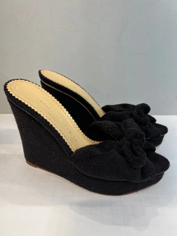 Stylish Platform Heels for Extra Height--CHARLOTTE OLYMPIA Terrycotton Platform/ 39-9