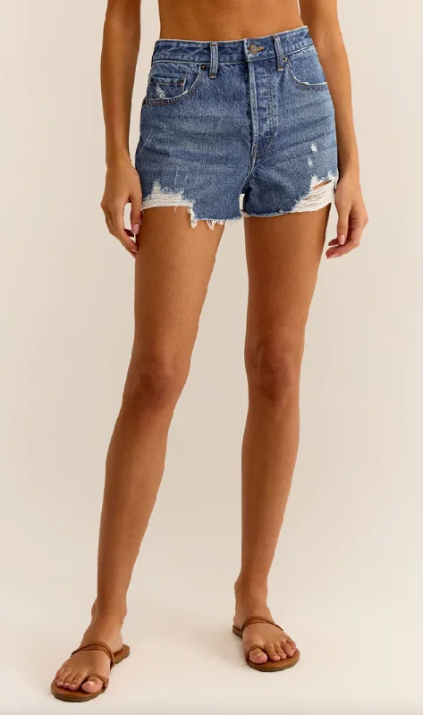 Women's denim shorts with vintage stretch denim :Z Supply Classic Hi-Rise Denim Short - Final Sale 40% off in cart Women's denim shorts with vintage stretch denim :Z Supply Classic Hi-Rise Denim Short - Final Sale 40% off in cart