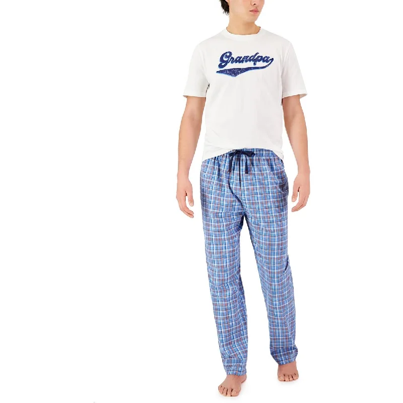 Versatile Heeled Sandals for Any Occasion---Club Room Mens Plaid Cotton Pajama Gift Set