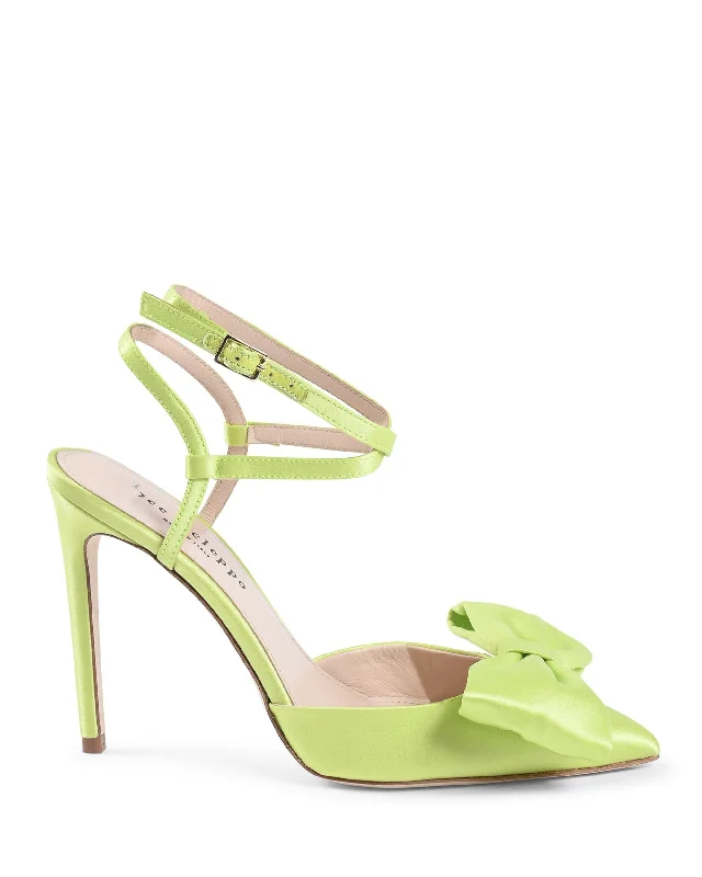 Stiletto Heel Pumps with Perfect Fit--Cocktail Time Pump - Lime-Fashionable & Classic