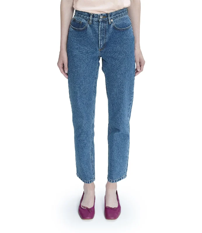 Women's denim jeans with a love cause design embellishment-Martin Jeans