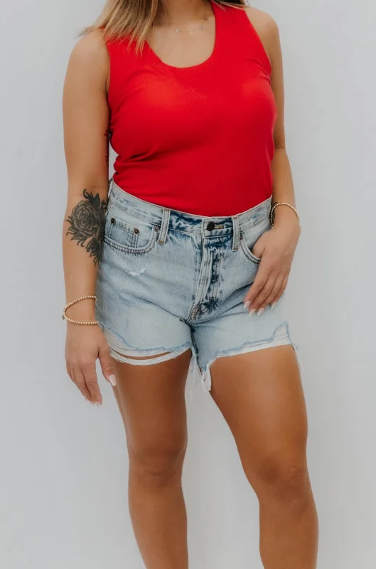 Women's denim shorts for comfortable fits :Pistola Connor Relaxed High Rise Vintage Short - Reserve Women's denim shorts for comfortable fits :Pistola Connor Relaxed High Rise Vintage Short - Reserve