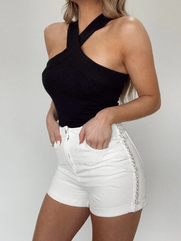 Women's denim shorts and a sundress-Classy Night Out Shorts
