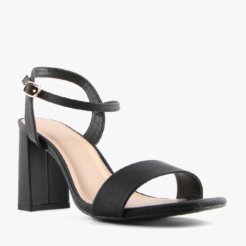 Versatile Heeled Sandals for Any Occasion---CRANE BLACK