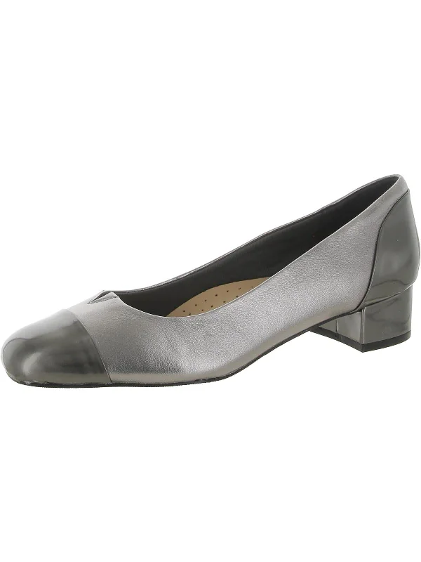 Sleek and Shiny Patent Pump Heels for a Polished Look--Daisy Womens Leather Patent Loafer Heels