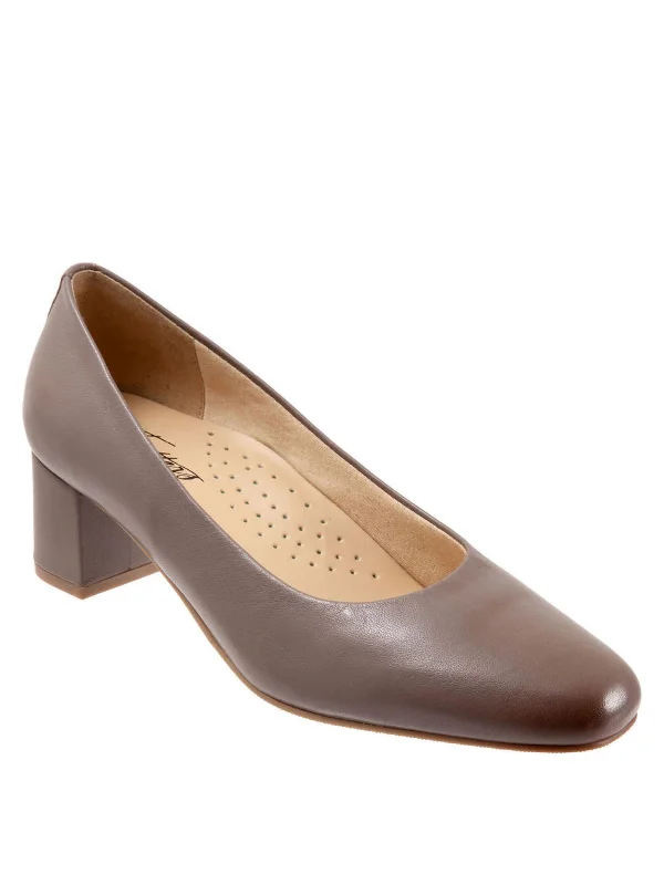 Versatile Dress Heels for Formal and Casual Wear---DARLA Womens Leather Dressy Pumps