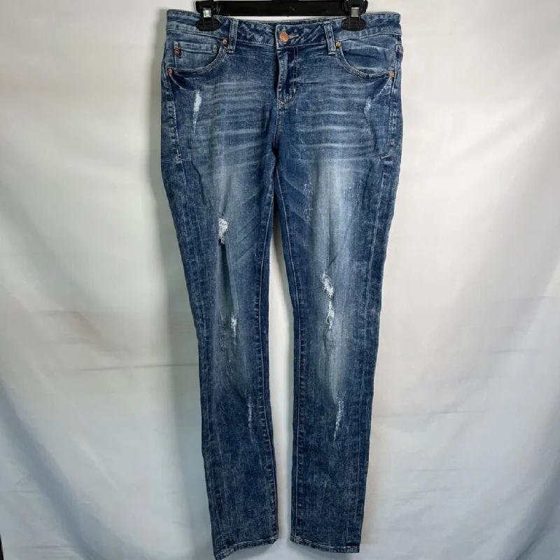 Women's denim jeans with a reptile embellishment-DEAR JOHN WOMEN'S JEANS 8