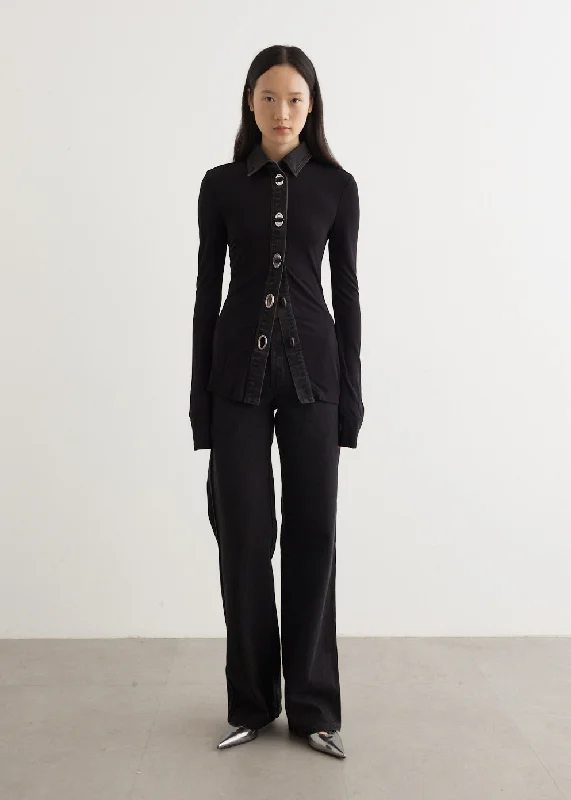 Women's denim jeans with sustainable denim-Deconstruct Denim Jeans