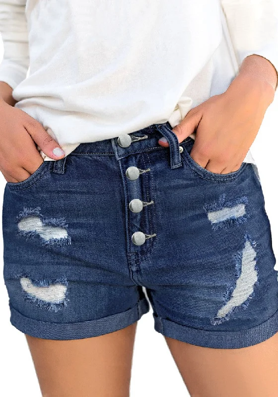 To the plus great or stylish Denim Jeans-Women High Waisted Denim Shorts Ripped Button Fly Cuffed Jean Shorts To the plus great or stylish Denim Jeans-Women High Waisted Denim Shorts Ripped Button Fly Cuffed Jean Shorts