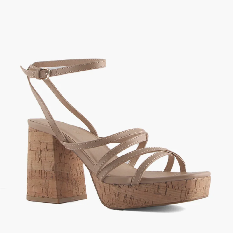 Versatile Heeled Sandals for Any Occasion---DELLA NUDE