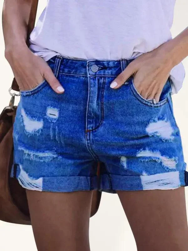 Often affordable new that can denim for you or no one to denimDESTROYED HIGH STRETCH DENIM SHORTS