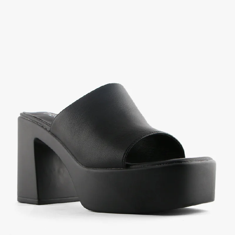 Versatile Heeled Sandals for Any Occasion---DEVON BLACK