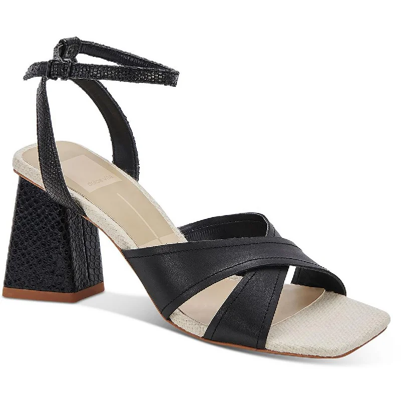 Stylish Ankle Strap Heels for Women--Dolce Vita Womens tiki Leather Dressy Ankle Strap