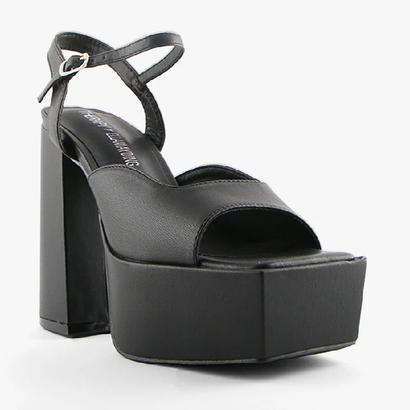 Versatile Heeled Sandals for Any Occasion---DOM BLACK