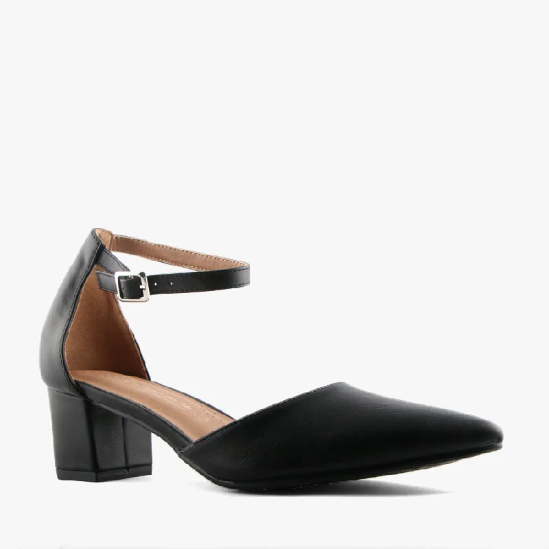 Versatile Heeled Sandals for Any Occasion---DUTY BLACK