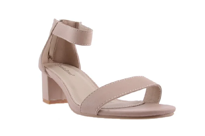 Versatile Heeled Sandals for Any Occasion---EDDA NUDE