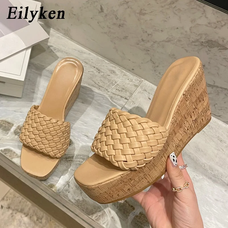 Stylish Open Toe Heels for Summer--Ladies Slippers Summer Super High Heels Shoes Women Platform  Open Toe