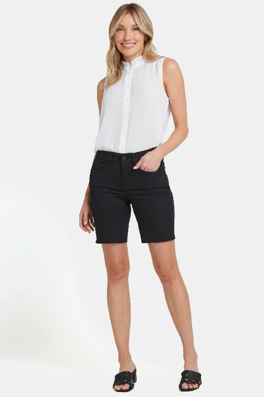 High Denim is the jeans or denim-Ella Denim Shorts - Black