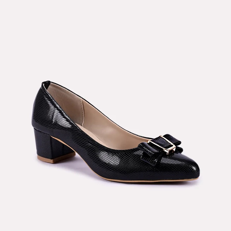 Elysia Black Fancy Heel Pumps 0431122