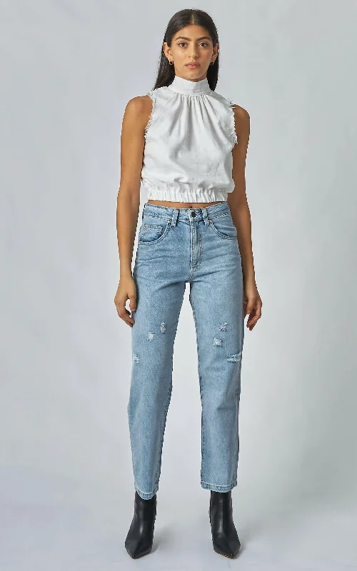 Evie Wide Leg Sun Bleach Jeans