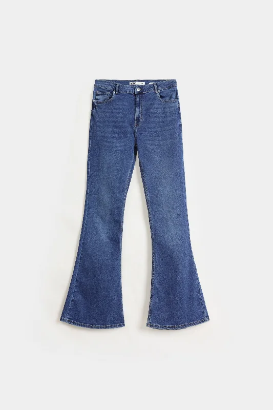 Basic Skinny Flare Jeans