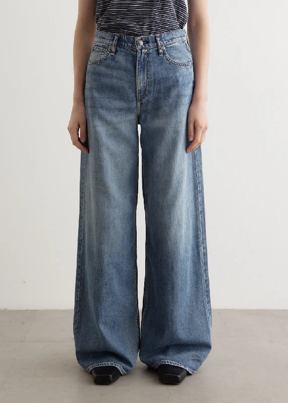 Women's denim jeans denim with best and Denim-Featherweight Sofie Wide Leg Jeans