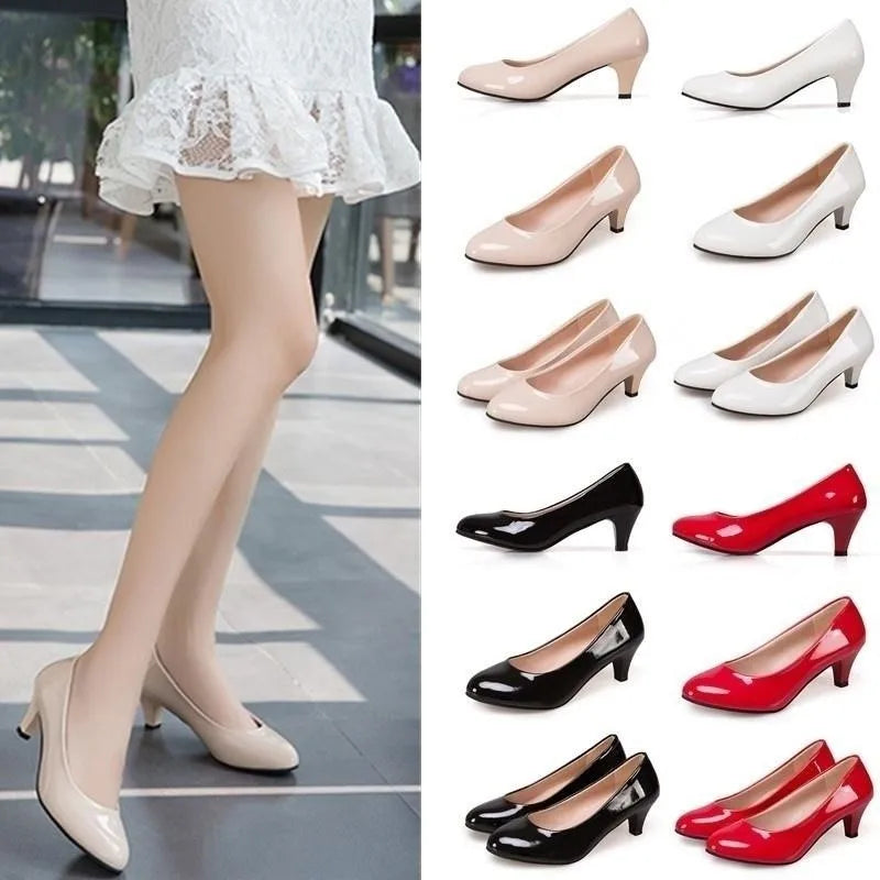 Versatile Dress Heels for Formal and Casual Wear---Female Pumps Shallow Mouth Women Shoes Fashion Office Work Wedding Party