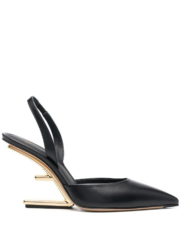 Versatile Heeled Sandals for Any Occasion---Fendi With Heel Black