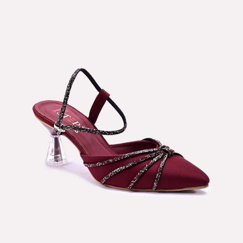 Feronika Maroon Fancy Pumps 0431031