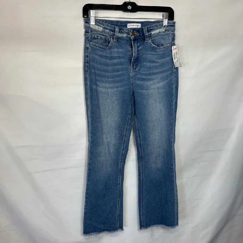 Women's denim jeans with a plaid print-Flying Monkey WOMEN'S JEANS 2