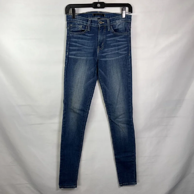 Women's denim jeans with a wood embellishment-Flying Monkey WOMEN'S JEANS 4