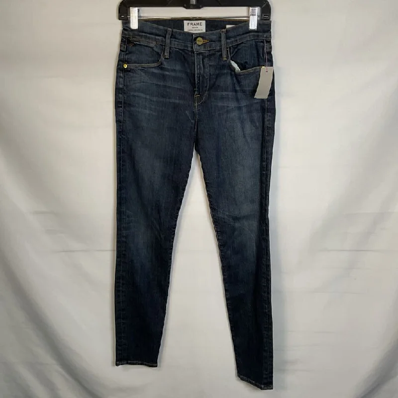 Women's denim jeans with a hemp fabric-frame WOMEN'S JEANS 2