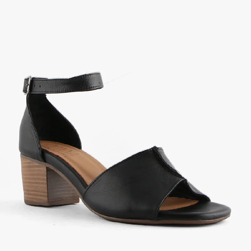 Versatile Heeled Sandals for Any Occasion---FRAN BLACK