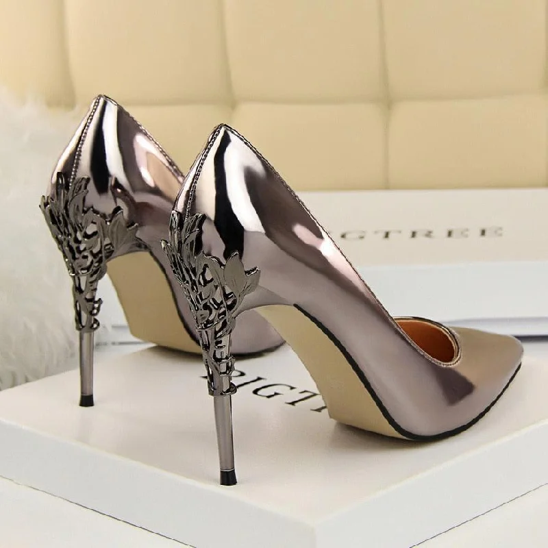 Sleek and Shiny Patent Pump Heels for a Polished Look--Gentileschi Patent Leather Heels Pumps Shoes