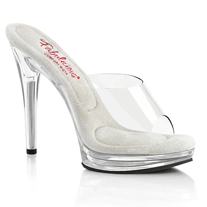 Versatile Heeled Sandals for Any Occasion---GLORY-501 Clear/Clear