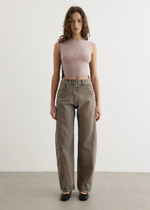 Women's denim jeans with a flare leg-Goodtime Jeans