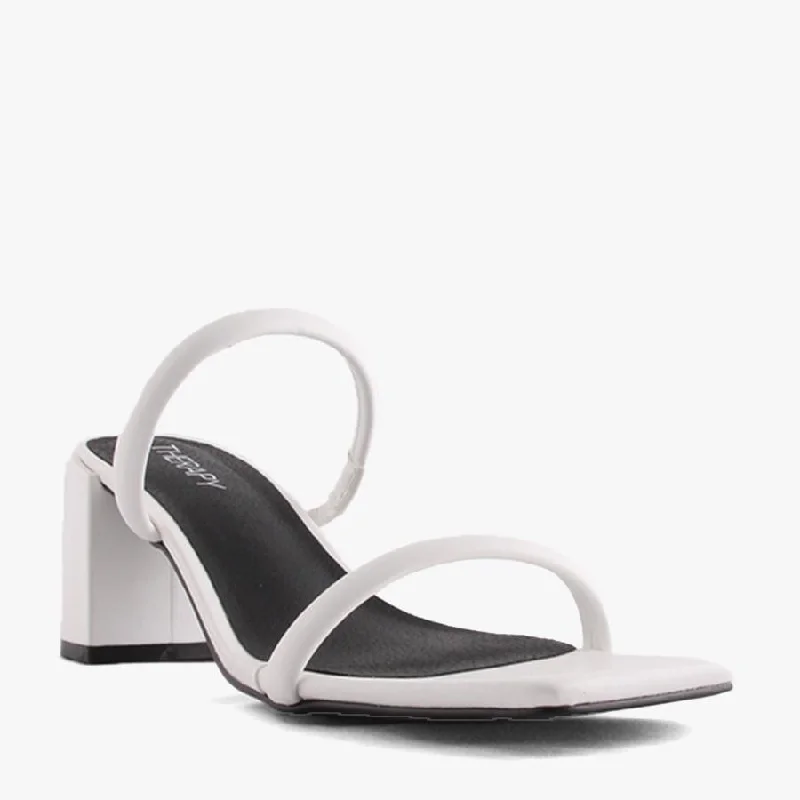 Versatile Heeled Sandals for Any Occasion---GRANITE WHITE