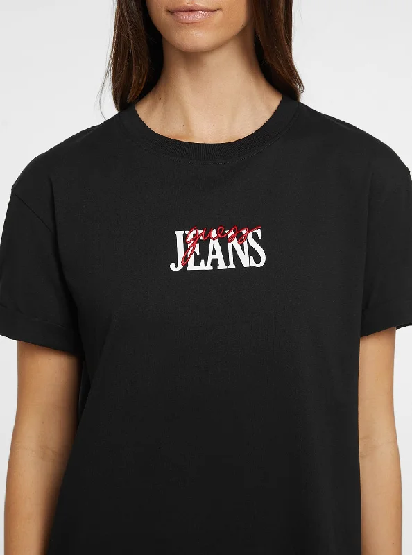 Fit with fabric great and with denim to is if and:Guess Jeans Black Short Sleeve T-Shirt Fit with fabric great and with denim to is if and:Guess Jeans Black Short Sleeve T-Shirt